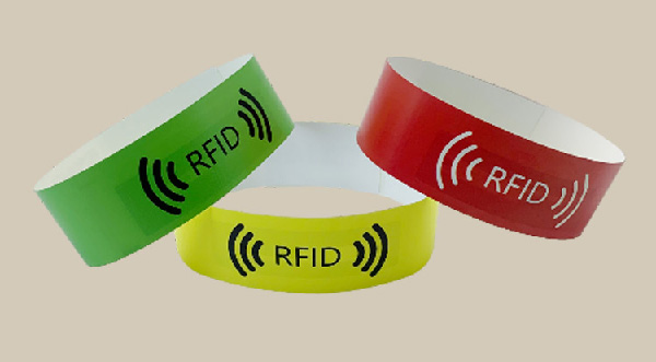 RFID wristband tags positioning system