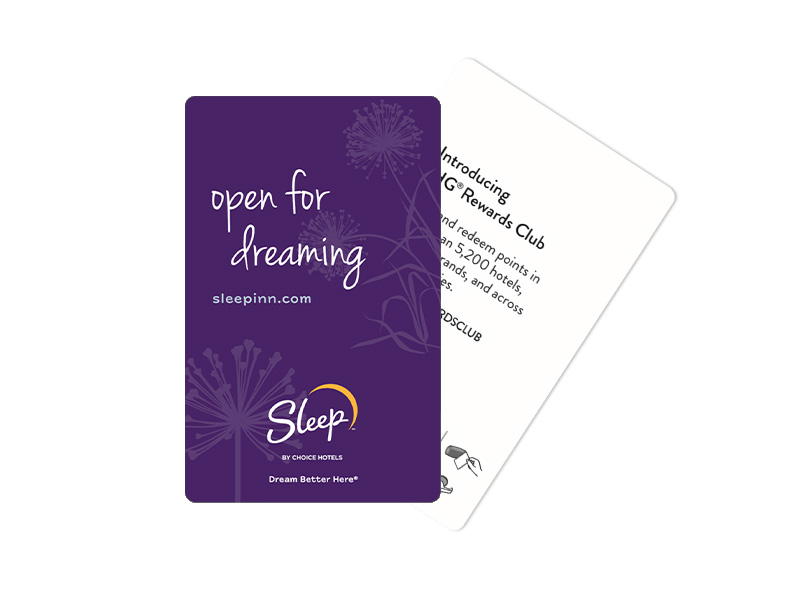 Custom hotel key cards