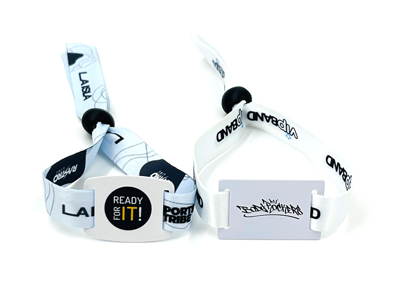 TK4100 fabric rfid wristband for events access control